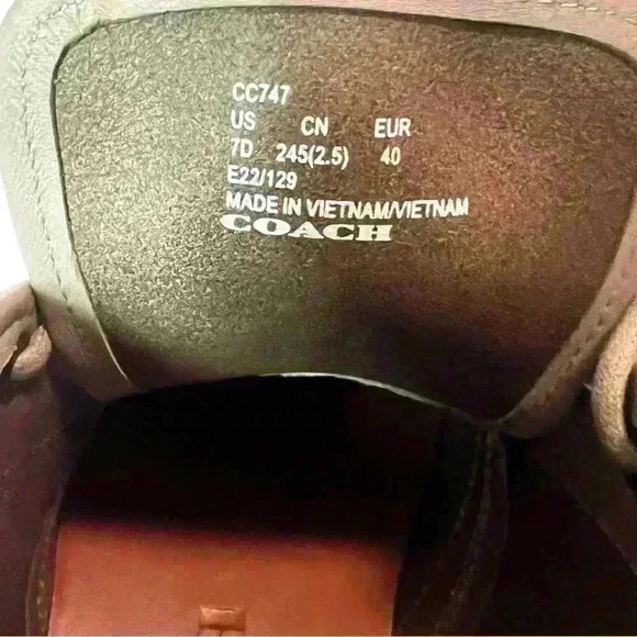 Coach Men’s Desert Boots/ Chukka Boots. New No Tags / No Box.  Men’s size 7D. - Picture 5 of 8